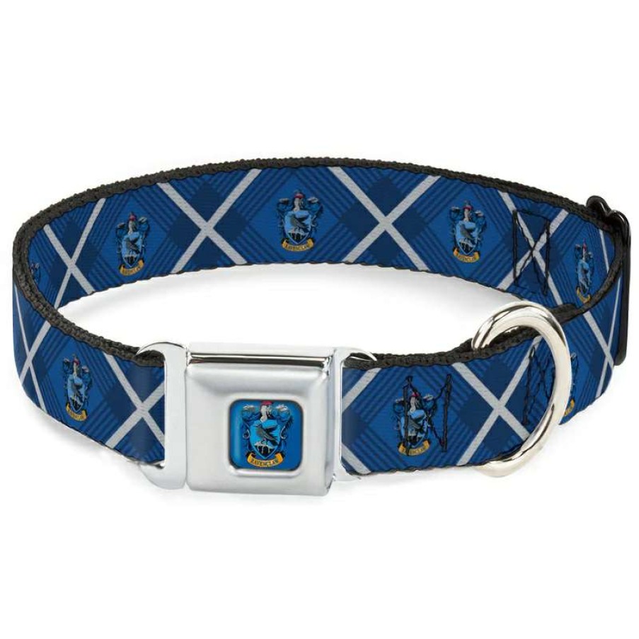 Home & Decor * | Bestsellers Disney Designer Pet Collar Harry Potter Ravenclaw Crest Plaid