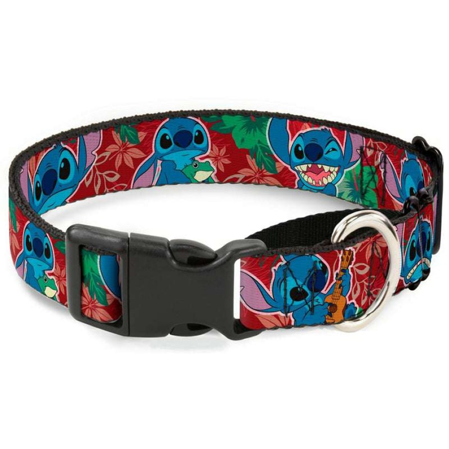 Home & Decor * | Disney Designer Martingale Dog Collar Stitch Tropical Scene Closeout Sale