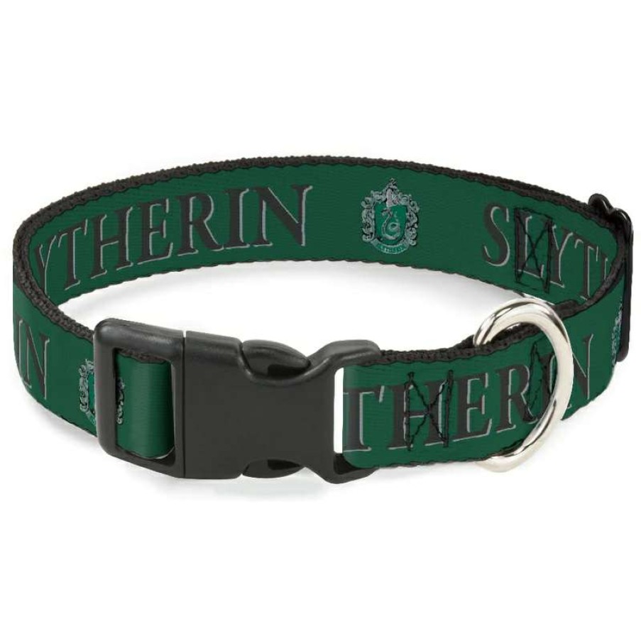 Home & Decor * | Sells Cheap Disney Designer Breakaway Pet Collar Harry Potter Slytherin Green And Black