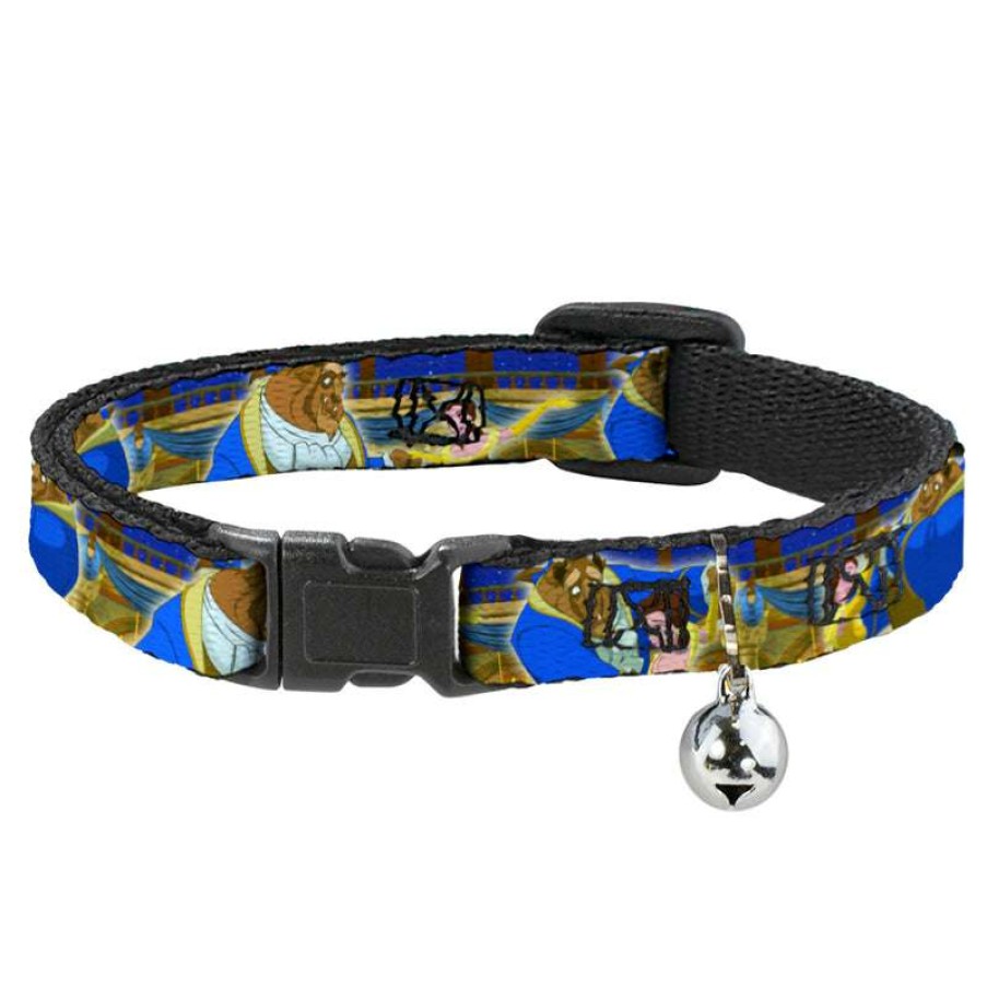 Home & Decor * | Hot Sell Disney Designer Cat Collar Beauty And Beast Ball Scene