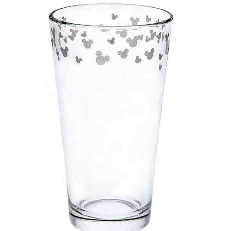 Home & Decor * | Flash Sale Disney Tumbler Glass Mickey Mouse Icon White