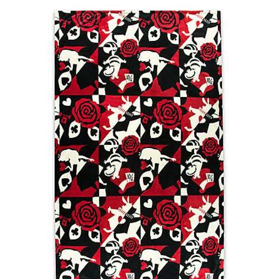 Home & Decor * | Disney Vera Bradley Blanket Painted Rose Alice In Wonderland Clearance Sale