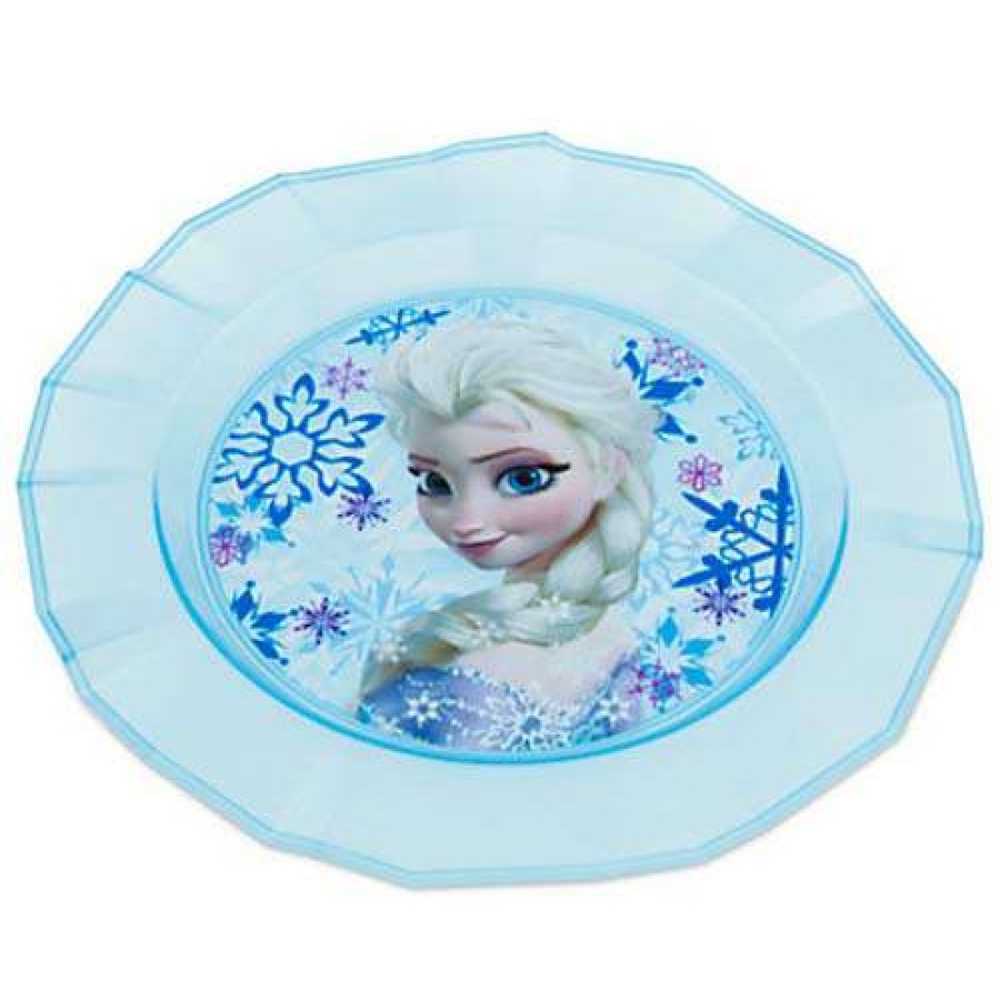 Home & Decor * | With Discount Disney Plastic Plate Frozen Elsa