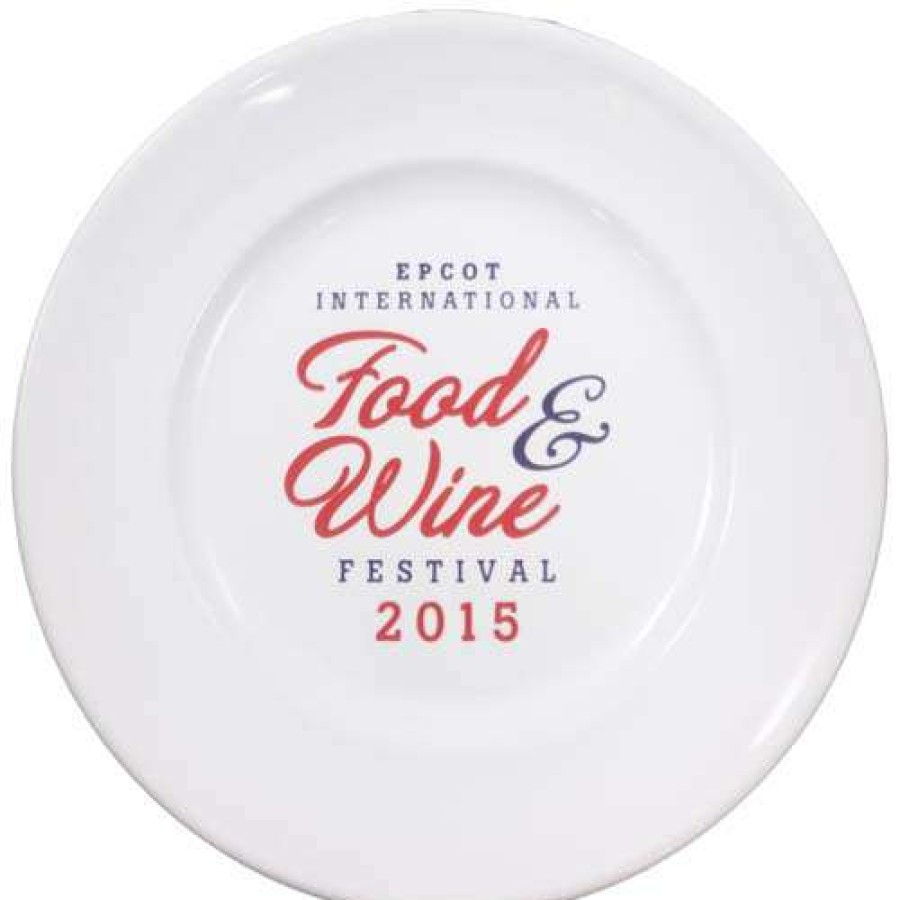 Home & Decor * | Sells Cheap Disney Dessert Plate Epcot Food & Wine Festival 2015