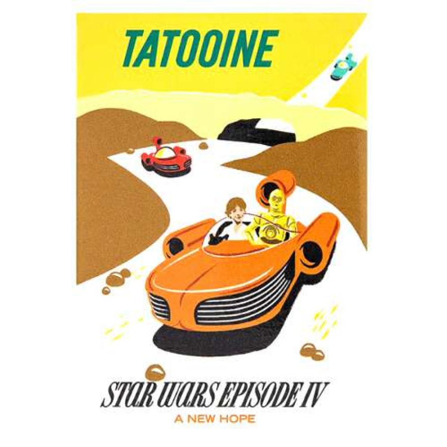 Home & Decor * | Disney Kitchen Magnet Star Wars Tatooine X Autopia Retro Poster Good Quality