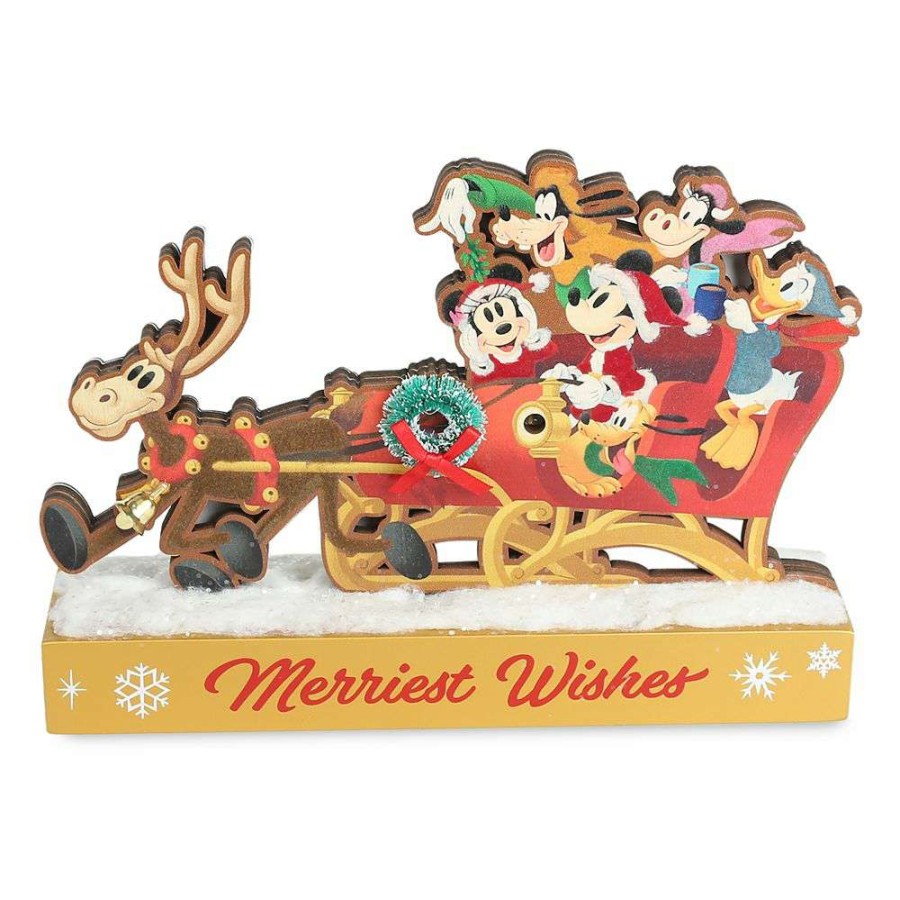 Home & Decor * | Disney Figure Santa Mickey Mouse And Friends Merriest Wishes Premium