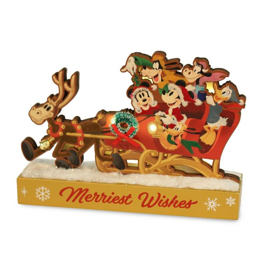 Home & Decor * | Disney Figure Santa Mickey Mouse And Friends Merriest Wishes Premium