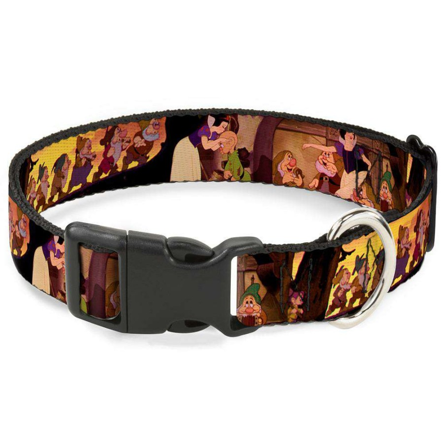 Home & Decor * | Sales Disney Designer Breakaway Pet Collar Snow White And The Seven Dwarfs