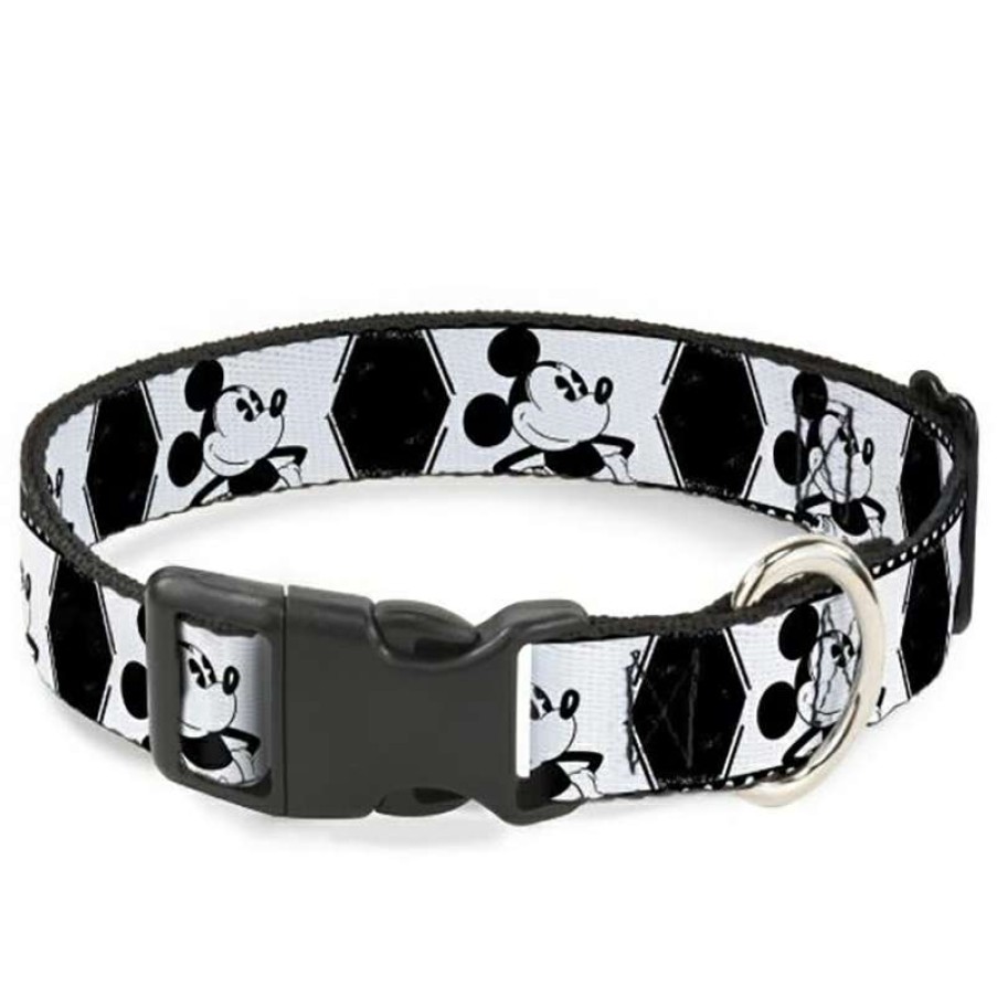 Home & Decor * | Wholesale Disney Designer Breakaway Pet Collar Old Timey Mickey Mickey Mouse B&W Film Strip