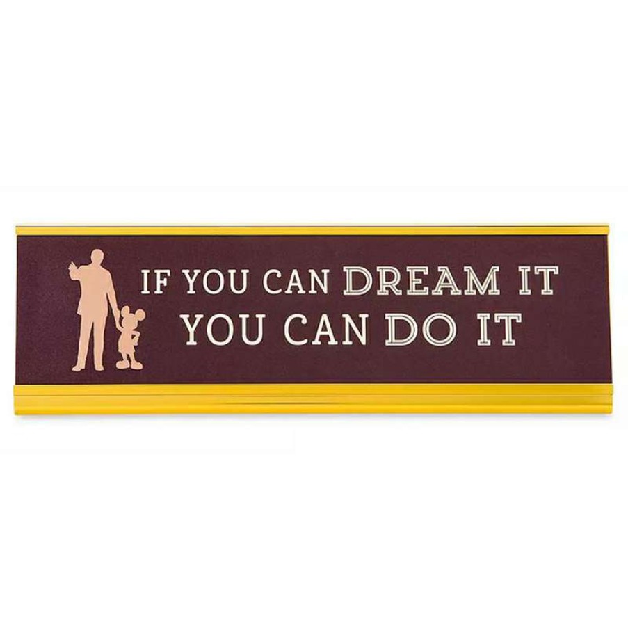 Home & Decor * | Disney Nameplate Walt Disney If You Can Dream It You Can Do It Exactly Discount