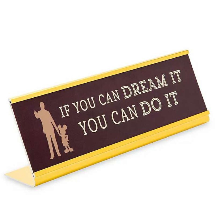 Home & Decor * | Disney Nameplate Walt Disney If You Can Dream It You Can Do It Exactly Discount