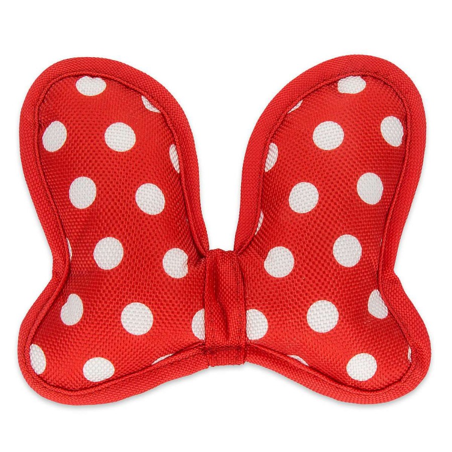 Home & Decor * | Flash Sale Disney Tails Pet Toy Minnie Bow Squeaky Pet Chew Toy