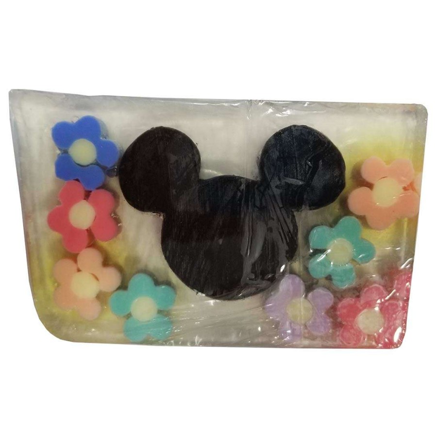 Home & Decor * | Disney Basin Soap Spring Mickey And Flowers Large Mickey Icon Outlet