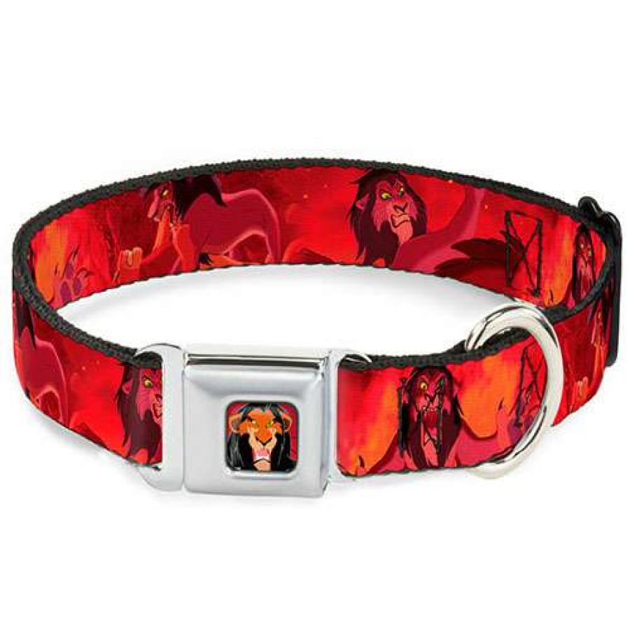 Home & Decor * | Best-Selling Disney Designer Pet Collar Simba And Scar Battle Scene