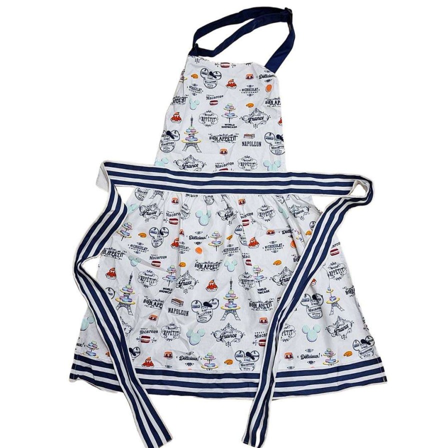 Home & Decor * | Disney Apron Epcot France Mickey Macarons Sales