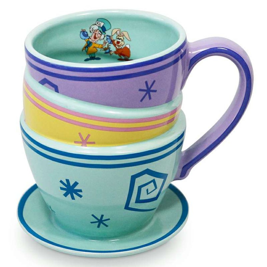 Home & Decor * | Exclusive Disney Coffee Cup Alice In Wonderland Mad Tea Party