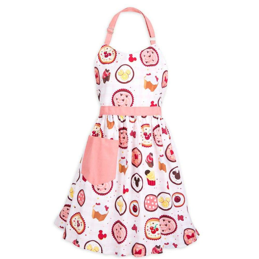 Home & Decor * | Disney Apron For Adults Mickey Mouse Cupcakes Best-Selling