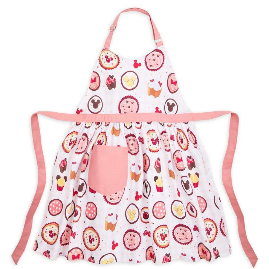 Home & Decor * | Disney Apron For Adults Mickey Mouse Cupcakes Best-Selling