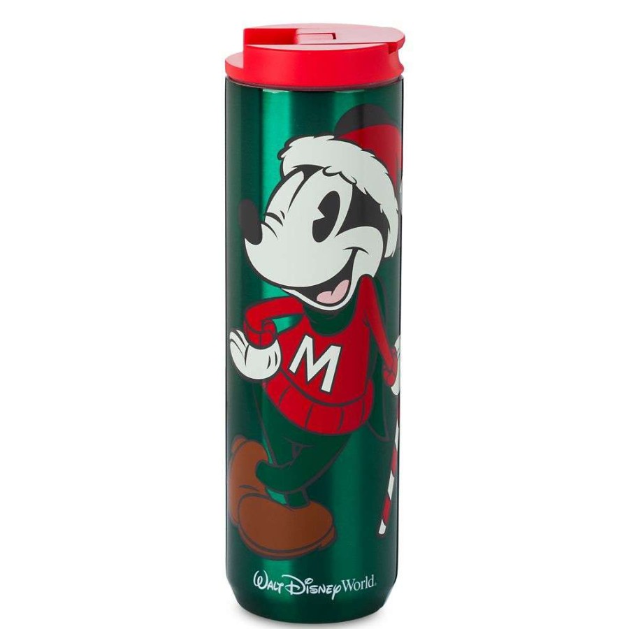 Home & Decor * | Disney Stainless Steel Tumbler Starbucks Santa Mickey Hot Selling