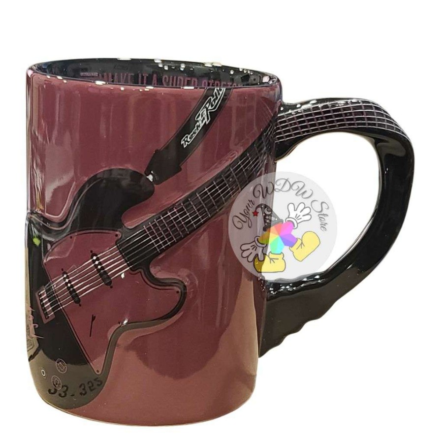 Home & Decor * | Disney Mug Rock'N Roller Coaster Guitar Handle Online