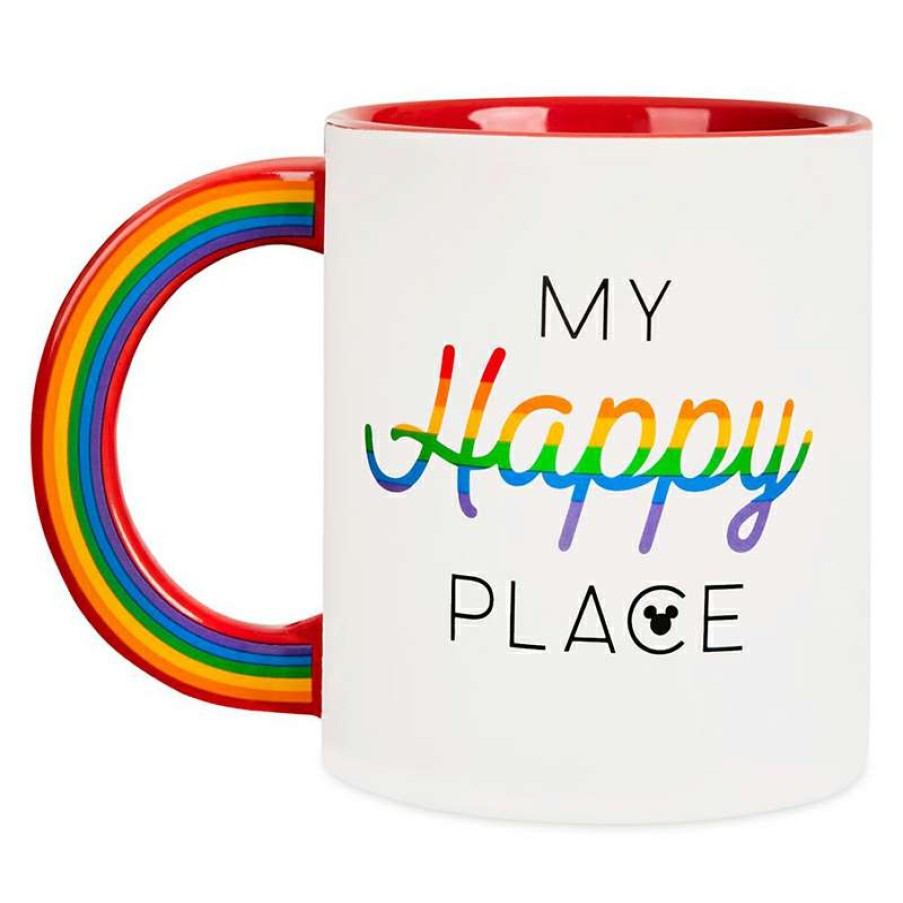 Home & Decor * | Disney Coffee Mug Rainbow Disney Collection My Happy Place Hot Sell