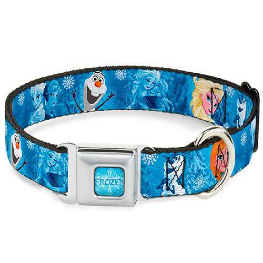 Home & Decor * | New Arrivals Disney Designer Pet Collar Frozen Elsa, Olaf & Anna