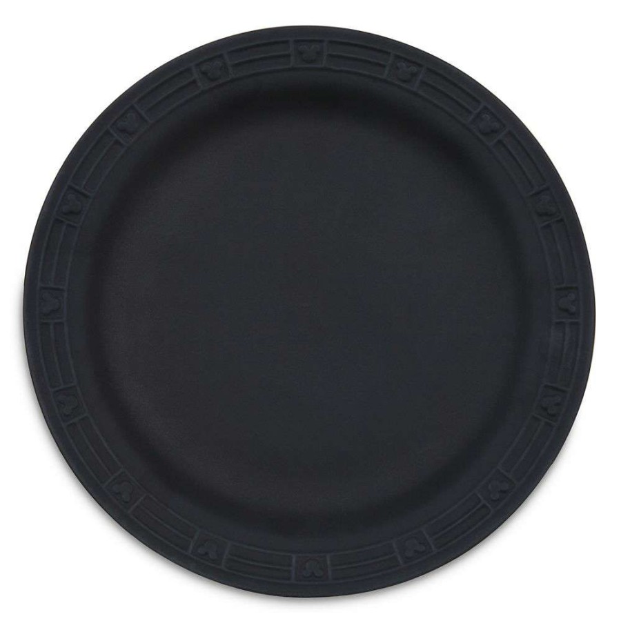 Home & Decor * | Disney Dinner Plate Mickey Mouse Homestead Black Official