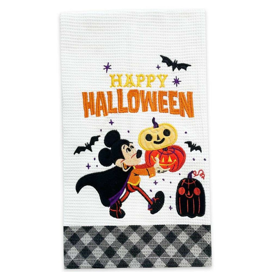 Home & Decor * | Disney Kitchen Towel Set Halloween Mickey And Pals Outlet