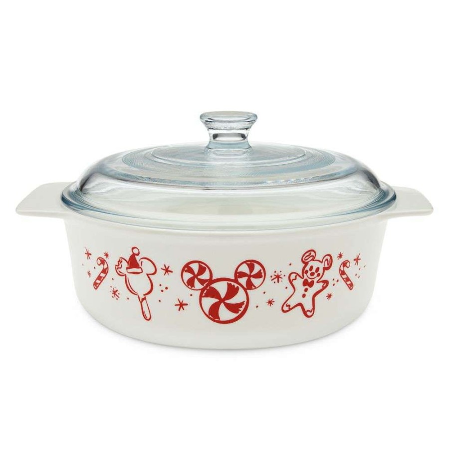 Home & Decor * | Disney Casserole With Lid 2022 Vintage Christmas Mickey With Discount