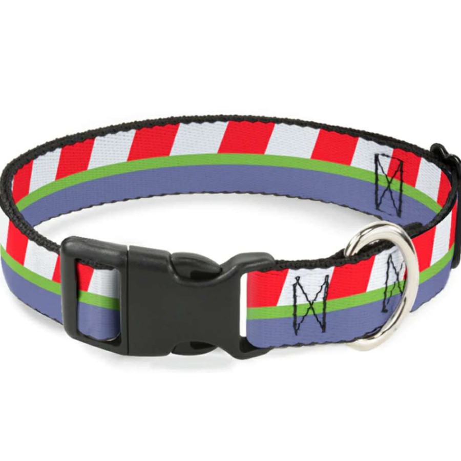 Home & Decor * | Wholesale Disney Designer Breakaway Pet Collar Buzz Lightyear Bounding Striping