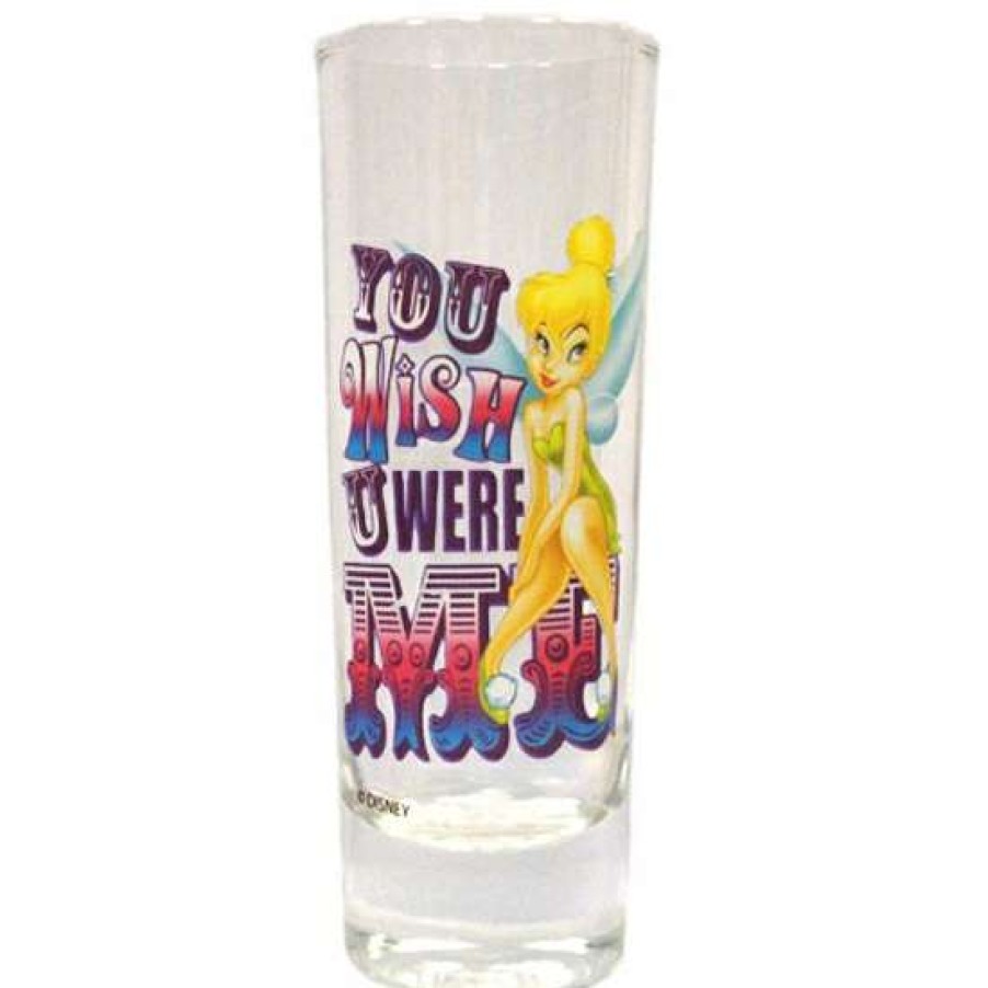 Home & Decor * | Popular Disney Collector Glass Florida Souvenir Tink You Wish U Were Me