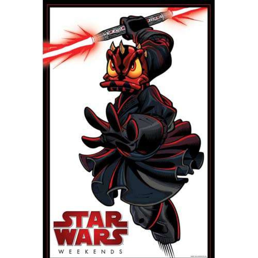 Home & Decor * | Disney Lenticular Print Star Wars Weekends 2012 Darth Maul Donald Duck Best Quality