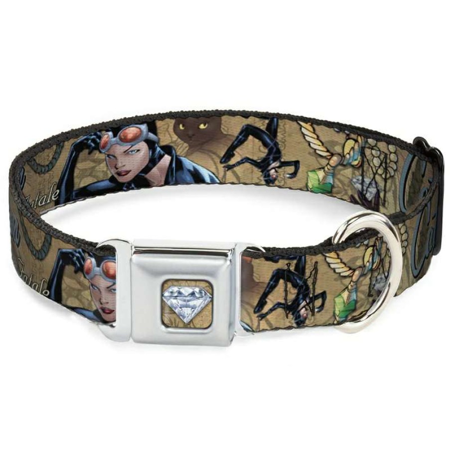 Home & Decor * | With Discount Disney Designer Pet Collar Catwoman Fatal Feline