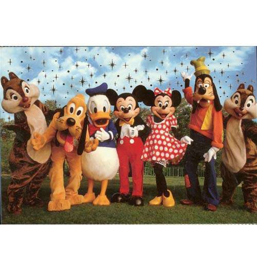 Home & Decor * | Best Sellers Disney Postcard Set Walt Disney Theme Park Characters 10 Pk.