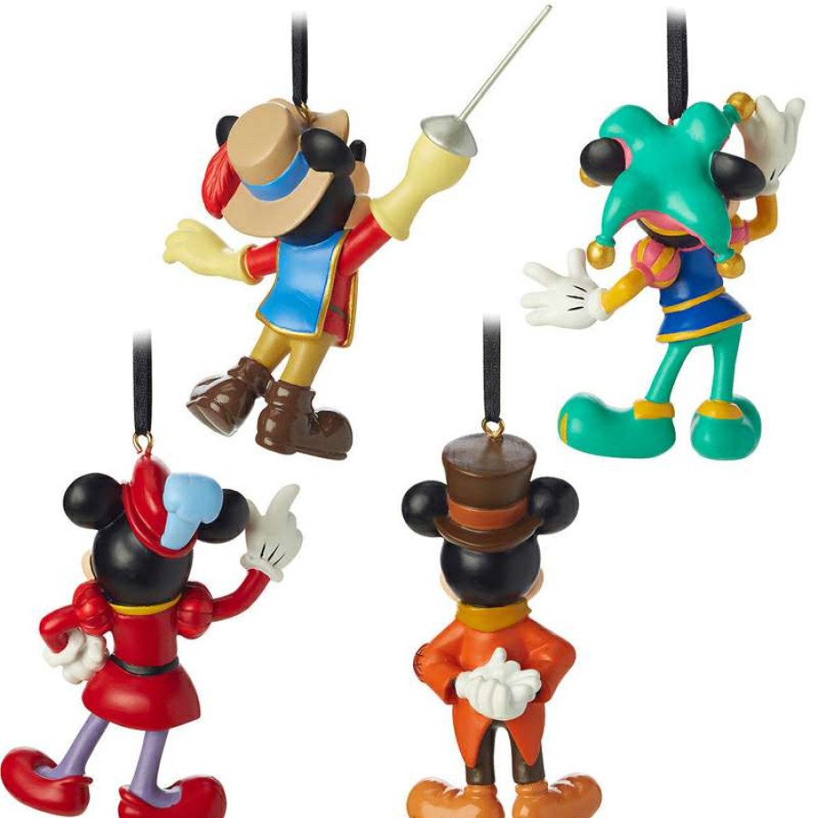 Home & Decor * | Disney Ornament Set Mickey Mouse Through The Years Mini Set #3 4 Pc. Best Quality