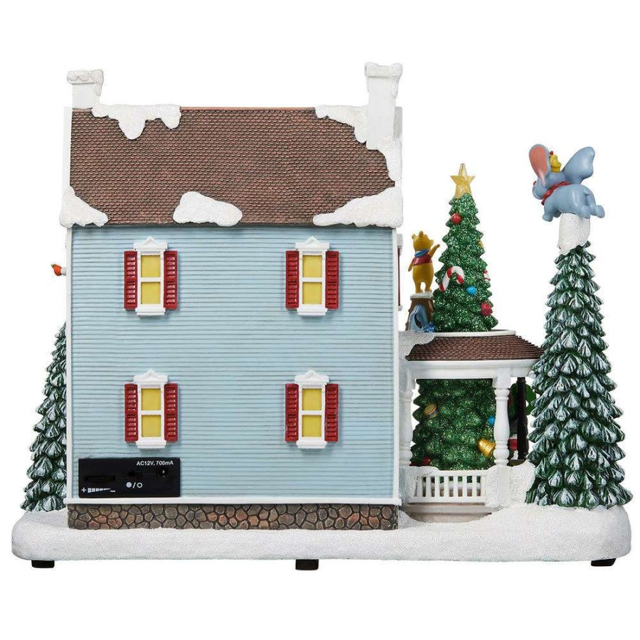 Home & Decor * | Disney Holiday Decorations Animated Holiday House With Lights And Music Flash Sale