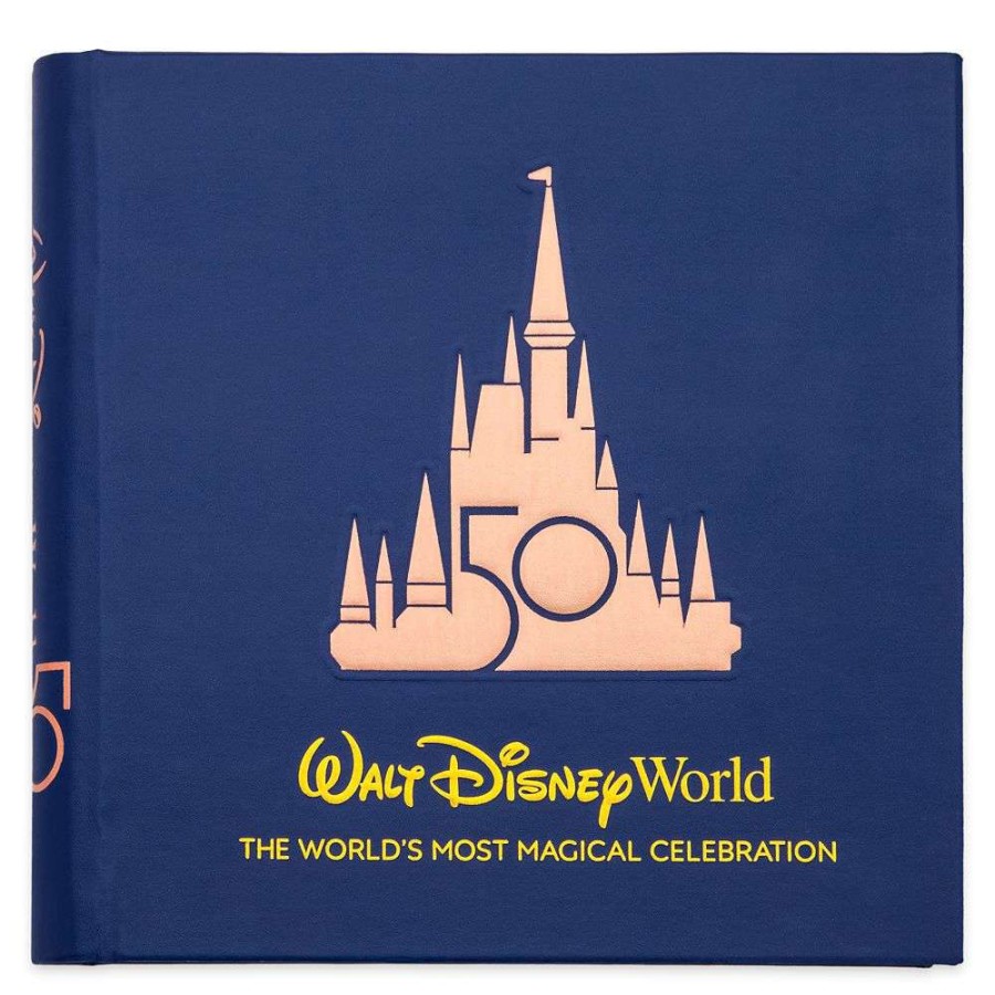 Home & Decor * | Disney Photo Album Walt Disney World 50Th Anniversary Navy Hot Selling