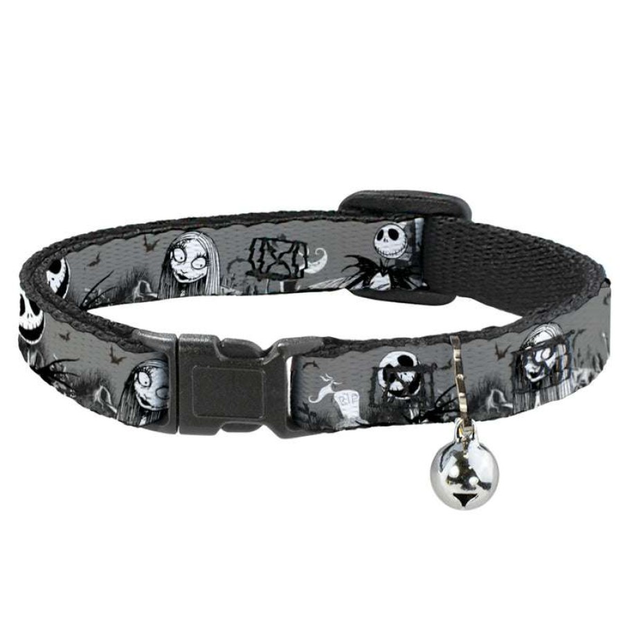 Home & Decor * | Bestsellers Disney Designer Cat Collar Nbc Jack And Sally