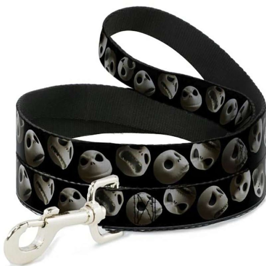 Home & Decor * | Best Sellers Disney Designer Pet Leash Nbc Jack Skellington Expressions Staggered