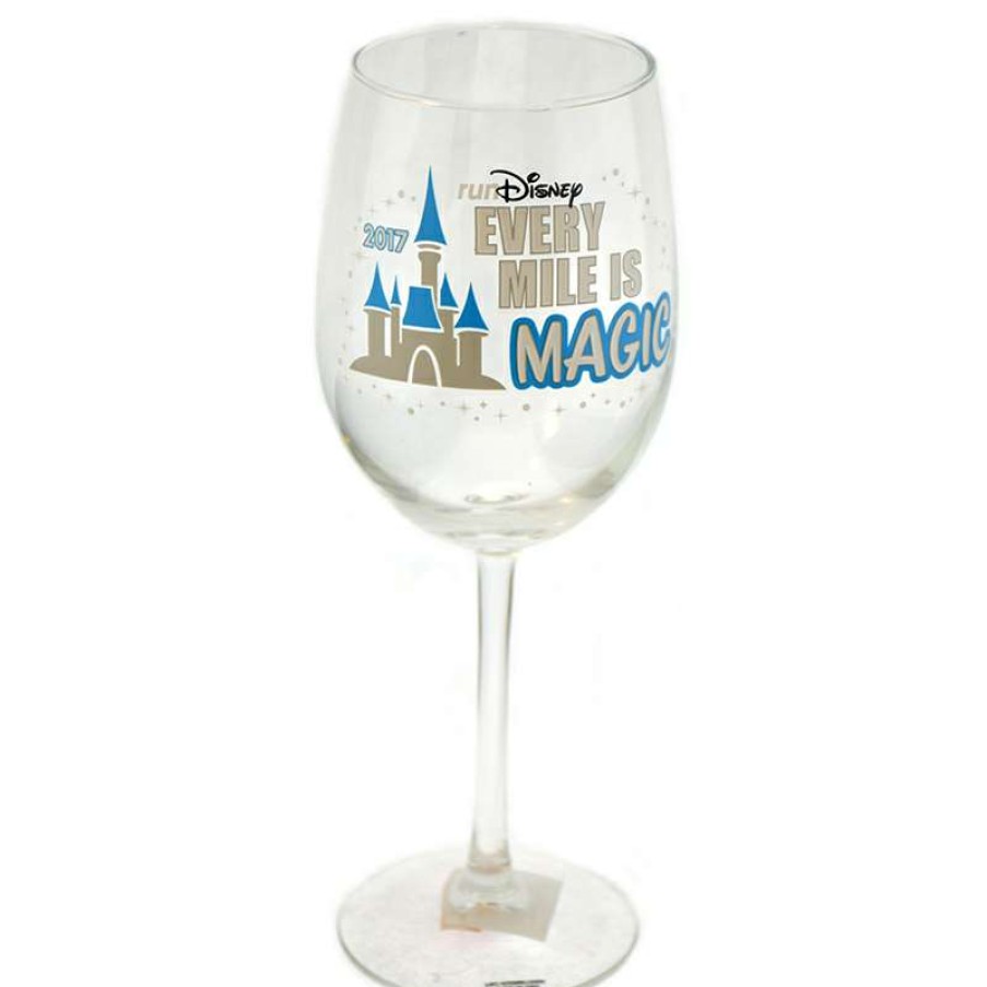 Home & Decor * | Disney Wine Glass Rundisney Every Mile Is Magic Marathon Weekend 2017 Flash Sale