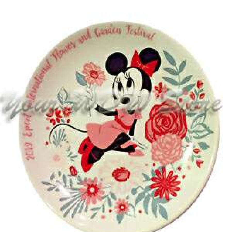 Home & Decor * | Disney Mini Plate 2019 Epcot Flower And Garden Festival Minnie Blooms Sale Online