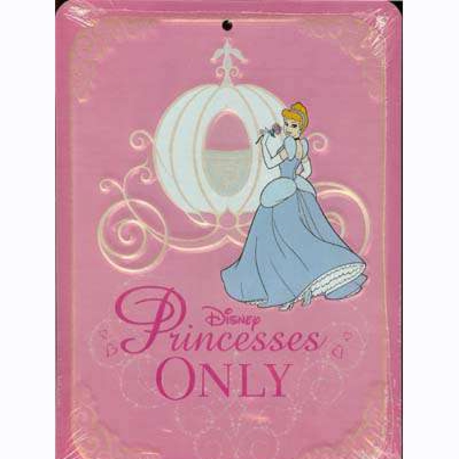 Home & Decor * | Sells Cheap Disney Door Sign Cinderella Princesses Only