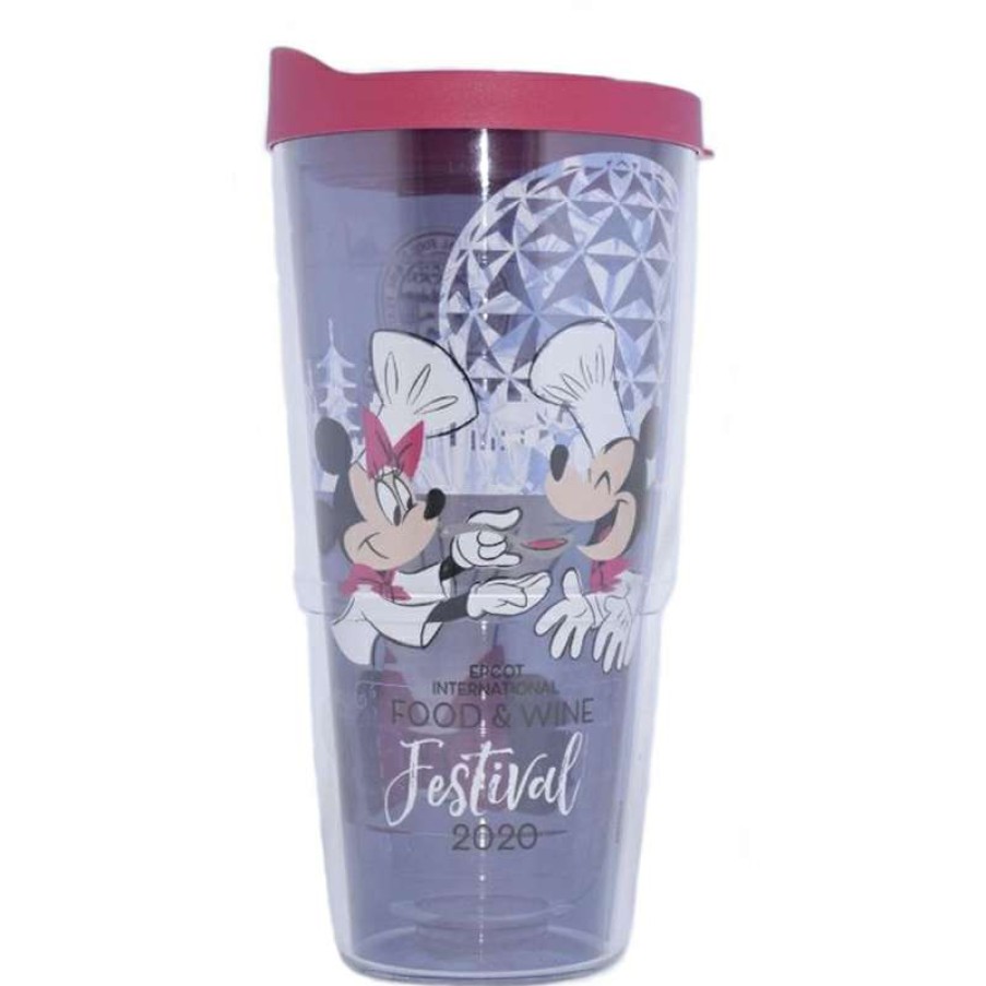 Home & Decor * | Bestsellers Disney Tervis Tumbler W / Lid Epcot Food & Wine Festival 2020 Chef Mickey Minnie