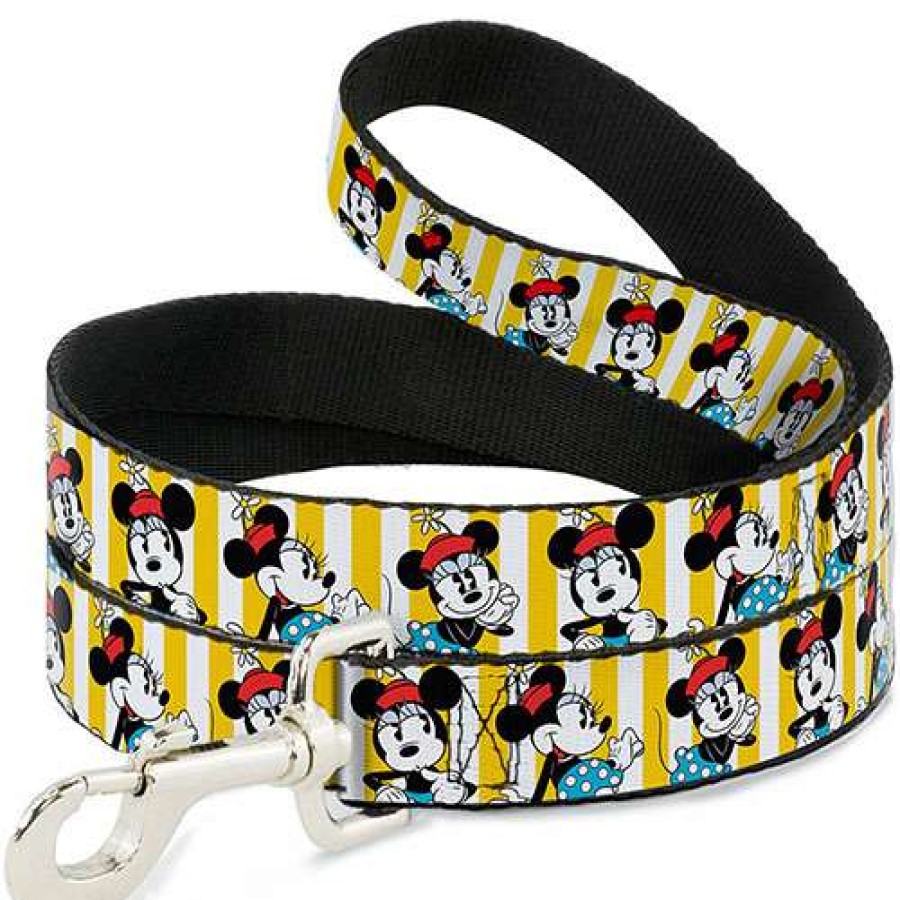 Home & Decor * | Official Disney Designer Pet Leash Classic Minnie Mouse Poses