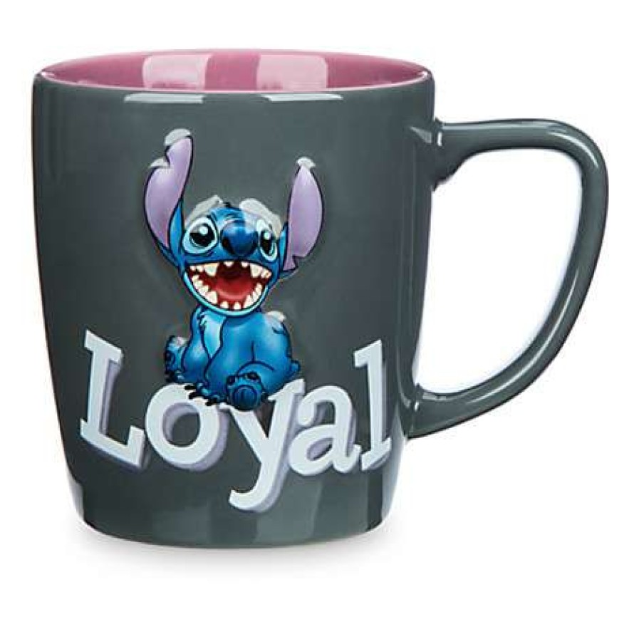 Home & Decor * | Disney Coffee Cup Personality Stitch Loyal Brave Discount