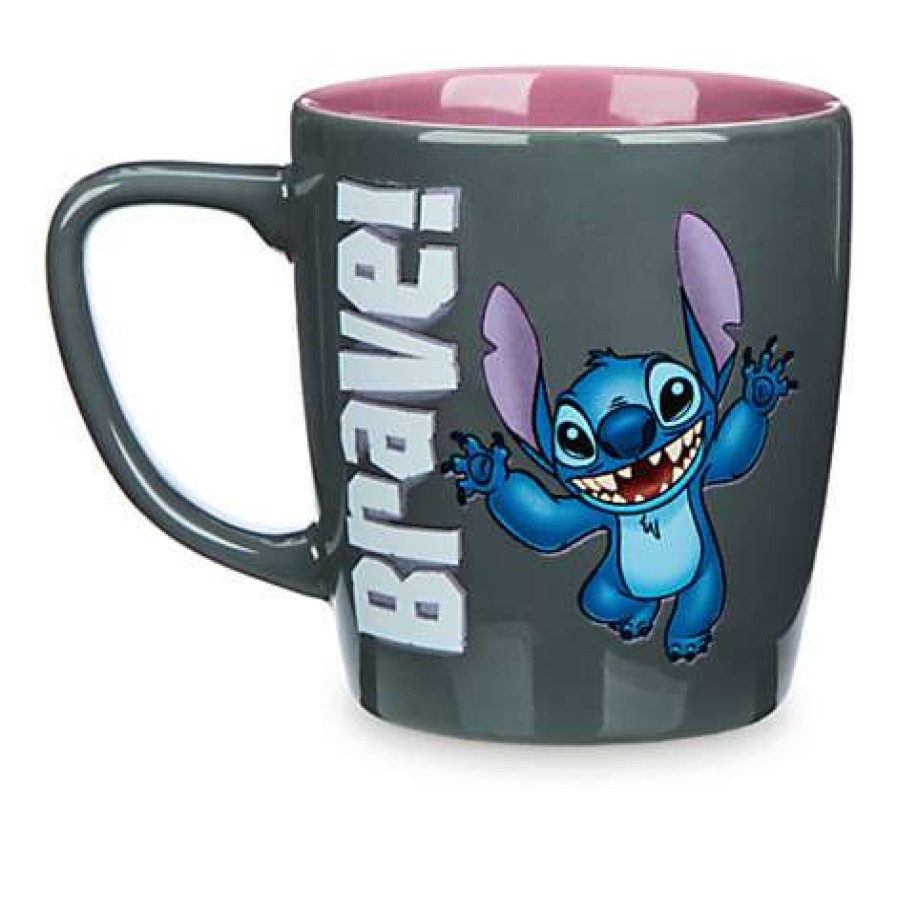 Home & Decor * | Disney Coffee Cup Personality Stitch Loyal Brave Discount