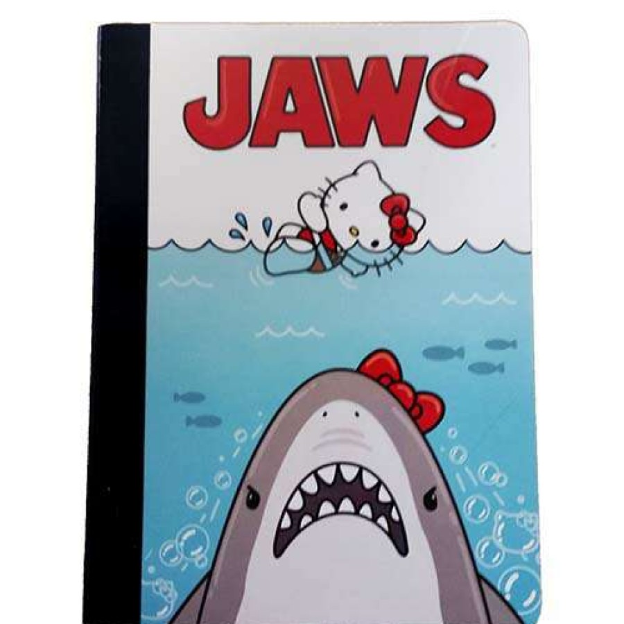 Home & Decor * | With Discount Disney Universal Studios Notebook Hello Kitty Jaws Composition Book